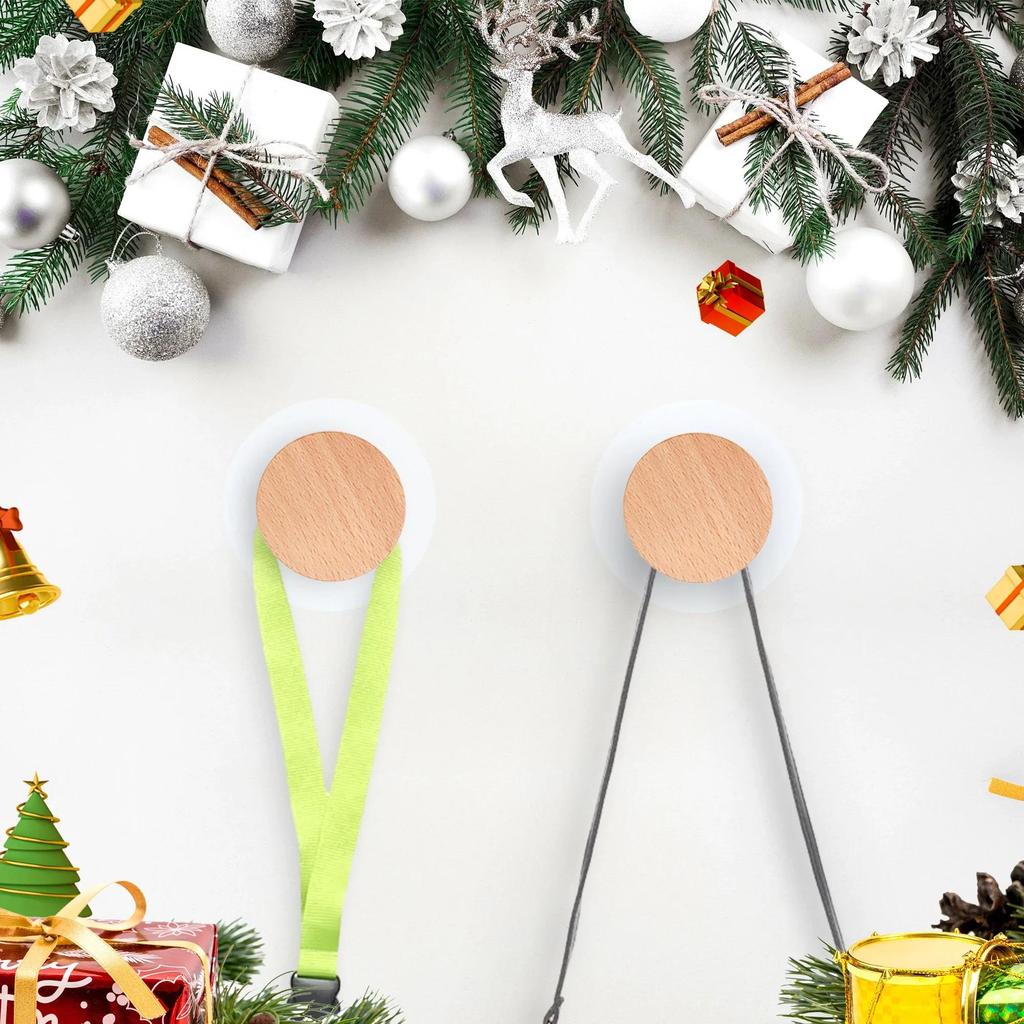 2/4/8/10/20ks Samolepicí Dřevěný Háček Domácí Doplňky Koupelnový Nástěnný Háček Ložnicový Stojan na Kabáty Ručník Klíče Dekorativní Háček Věšák