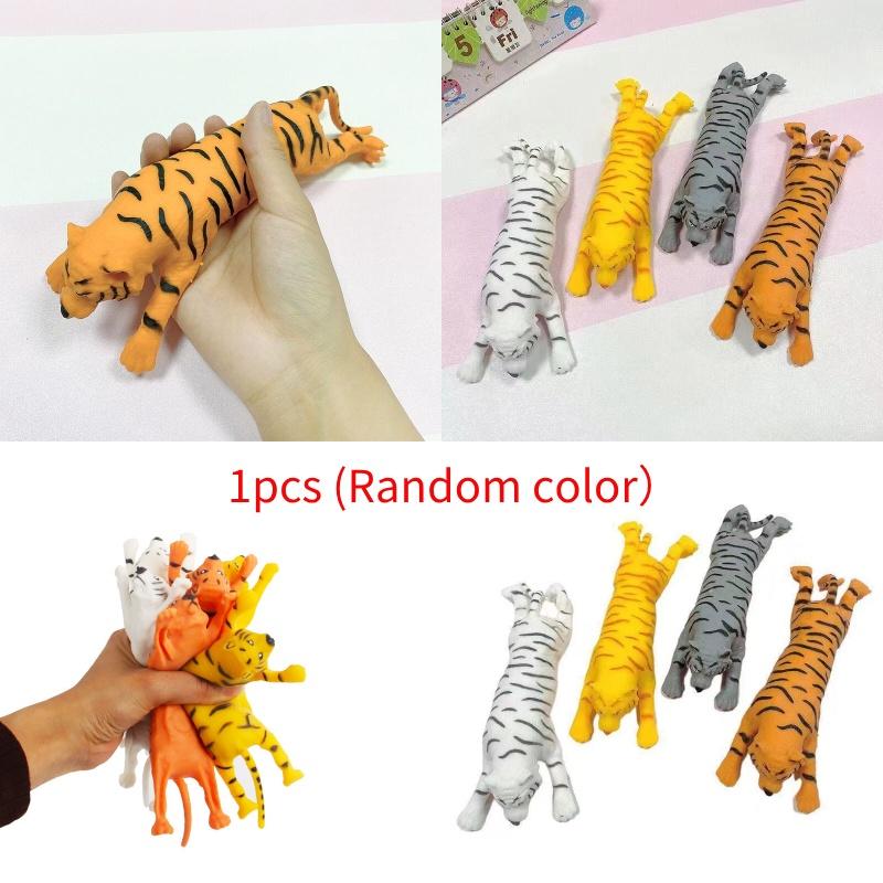 Tpr Slow Rebound Deformation Tiger Pinch Toy For Stress Relief And Fun Children And Youth Ages 3-35