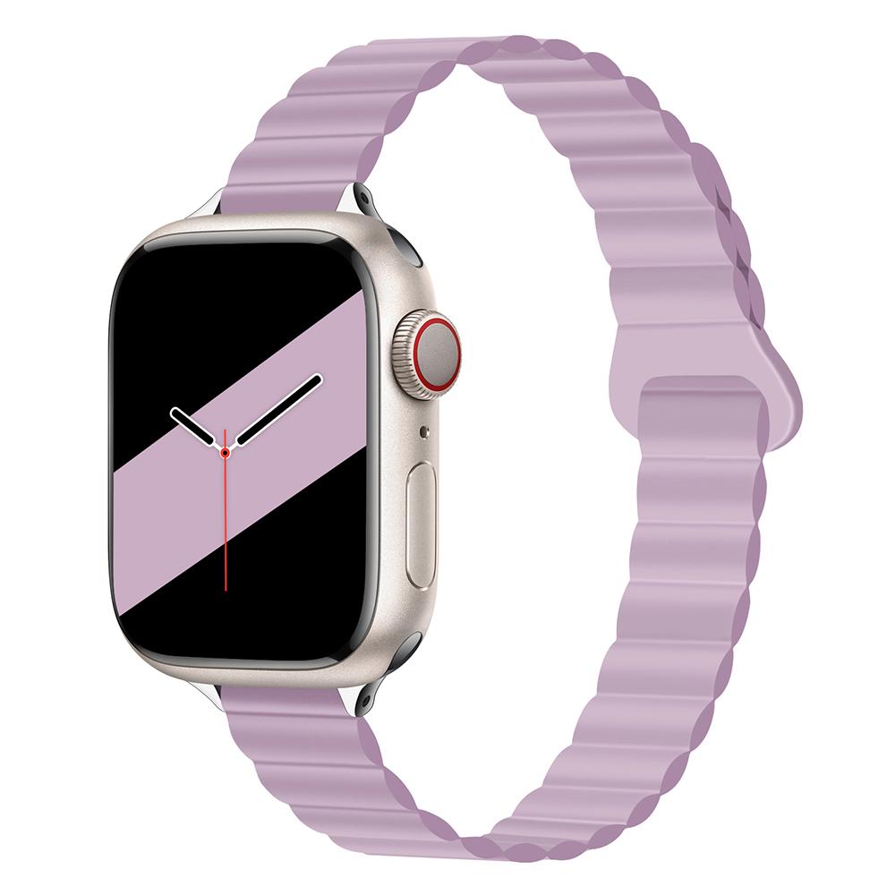 Damen Schlankes Silikonarmband Magnetarmband für Apple Watch S11 10 46/42mm 45mm 44 Schlanke Bänder 38mm 40mm 41 Armband iWatch SE 9 8 7 6