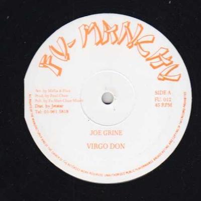 12inch Record VIRGO DON - JOE GRINE  FU012 Fu-Manchu Reggae, Ska & Dub Used