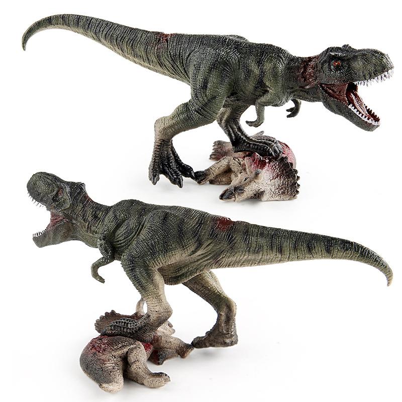 Children'S Animals Jurassic Dinosaur World Model Simulation Tyrannosaurus Rex Triceratops Corpse Static Model Toy