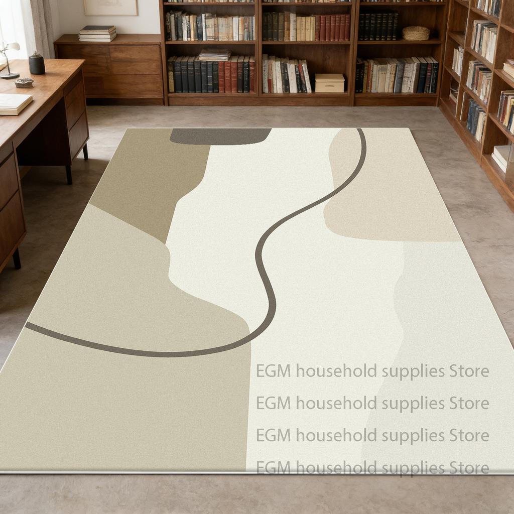 Light Luxury Carpets Abstract Living Room Decor Lounge Rug Large Area Bedroom Short Velvet Washable Non-slip Floor Mat Office