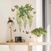 Fresh and Delicate Flower, Vine, Butterfly, Living Room and Dining Room Wall Decoration Stickers