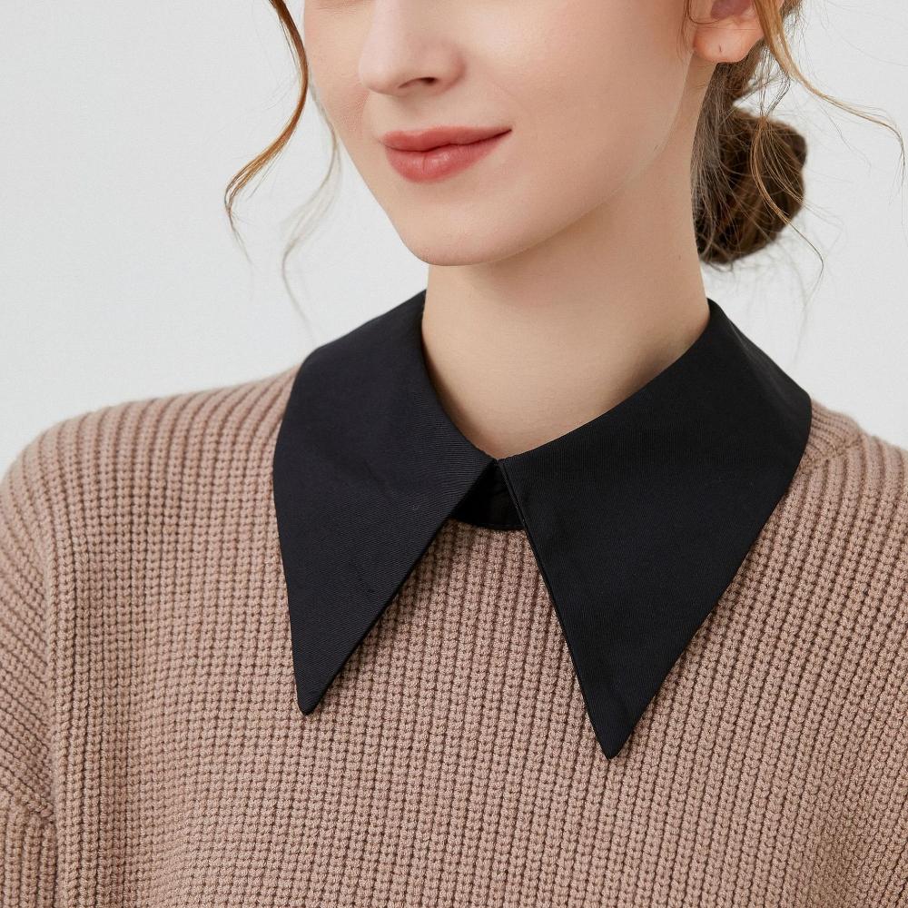 Black pointed collar, fake collar, women's versatile fake collar, spring and autumn multi-functional decoration with fake clothe