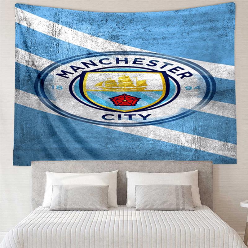 1PC City Football Club Printed Tapestry Room Decoration Wall Hanging for Living Room Bedroom, dormitory, Birthday and Christmas gifts