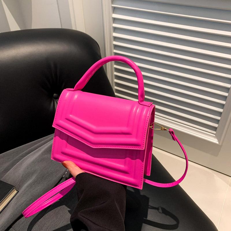 Women'S Bag Small Square Bag Press Shell Versatile Shoulder Bag Foreign Style Handbag Fashion Messenger Bag