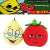 Frau Zitronen und Herr Tomaten Plüschtiere Hergestellt mit PP-Baumwolle und Plüschstoff 16*13*22cm/6.3*5.1*8.7in groß.