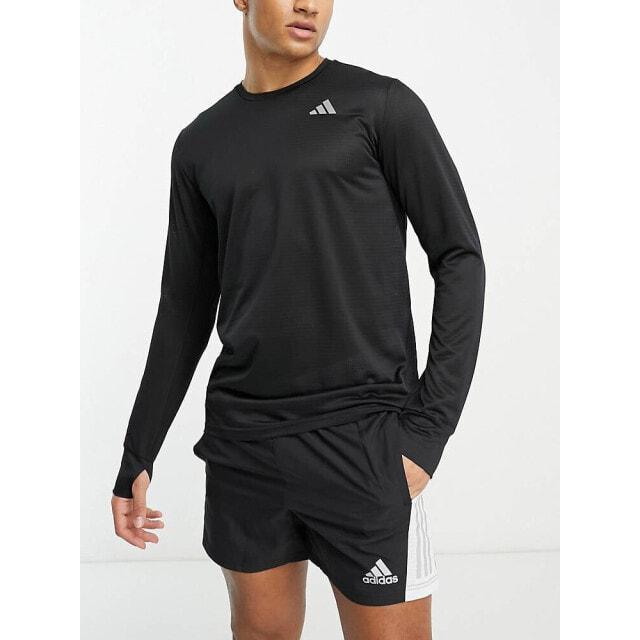 

Черная футболка с длинным рукавом adidas Running Own The Run