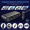Extractme Car Cigarette Lighter Adapter Splitter 120W QC3.0 USB Fast Charger 4Port Socket with Voltmeter Auto
