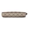 GUCCI Ophidia Double G Logo Zip Closure Canvas and Leather Mahjong Bag Underarm Bbag Shoulder Bag Handbag Mini Women's Beige with Ebony Color