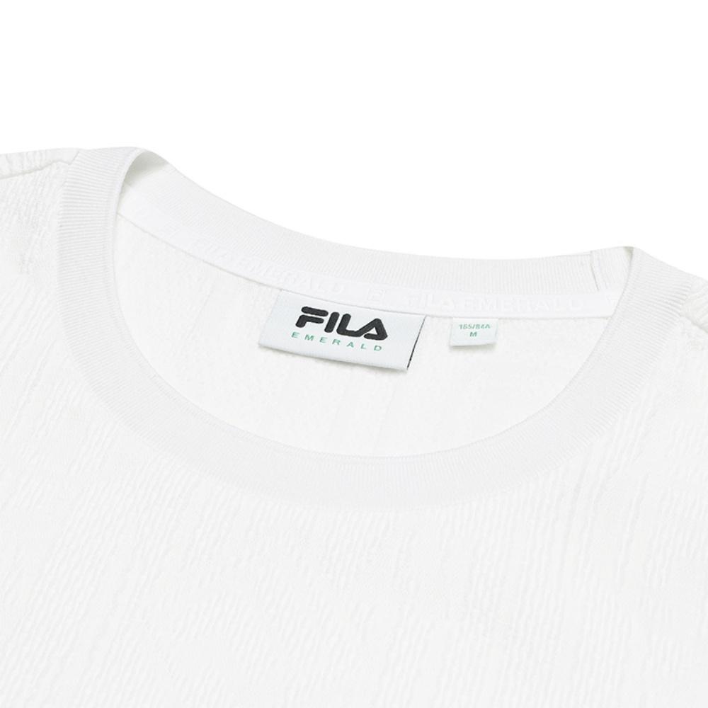 Fila Emerald Casual Fashion Versatile Logo Design Short Sleeve T-Shirt Women T-Shirts White F11W524111F-WT