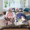 Genshin 3D Printed Duvet Cover Set with Pillowcases for Boys And Girls, Microfiber Bedding Sets with Hidden Zipper Closure