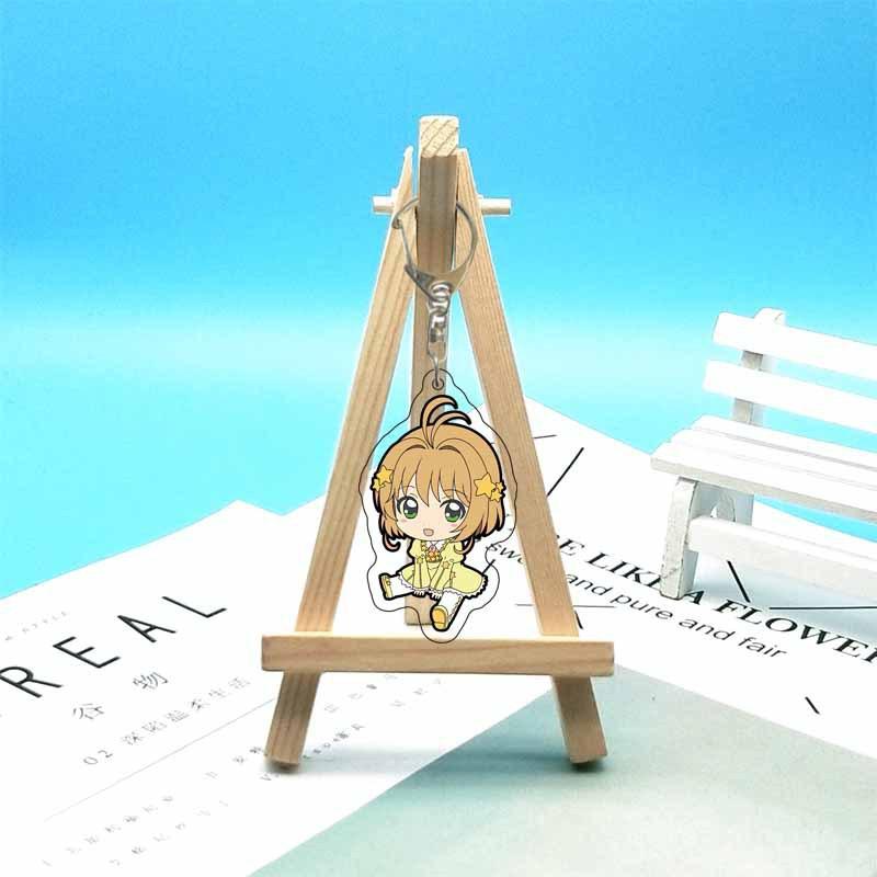 Cardcaptor Sakura Anime Acrylic Fun Keychain Animation Related Products Girls Gift Key Chain Bag Charm Souvenir Pendant Jewelry