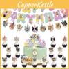 Celebrate In Style With Cat Party Decorations Latex Balloons Banner And Cake Toppers Characters)