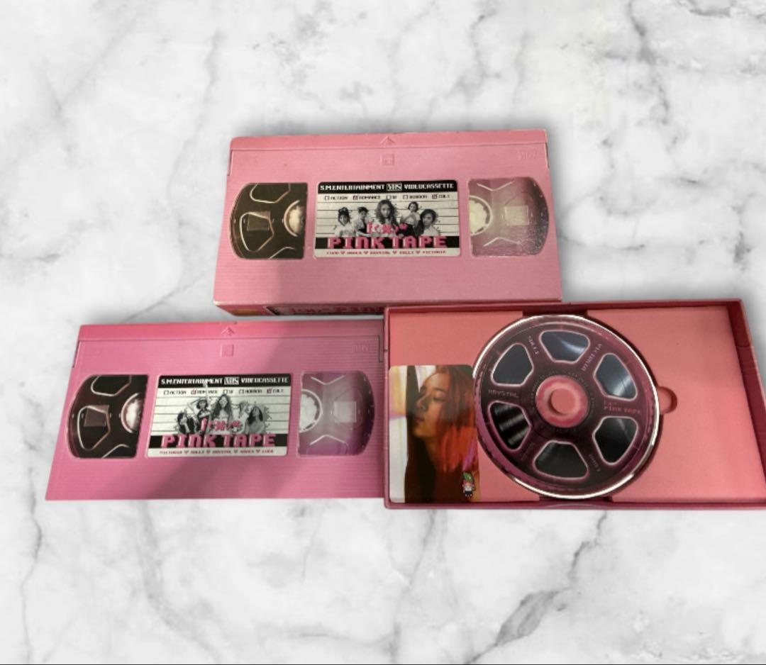 

[USED] f(x) Pink Tape CD Album Trading Card Crystal