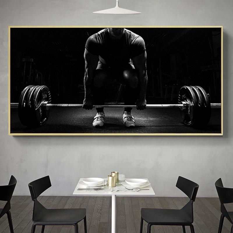 

Мужской постер для тяжелой атлетики, постер для бодибилдинга, фитнеса и тренировок, настенный художественный холст, живопись, постеры и принты для декора спортзала 20*40cm