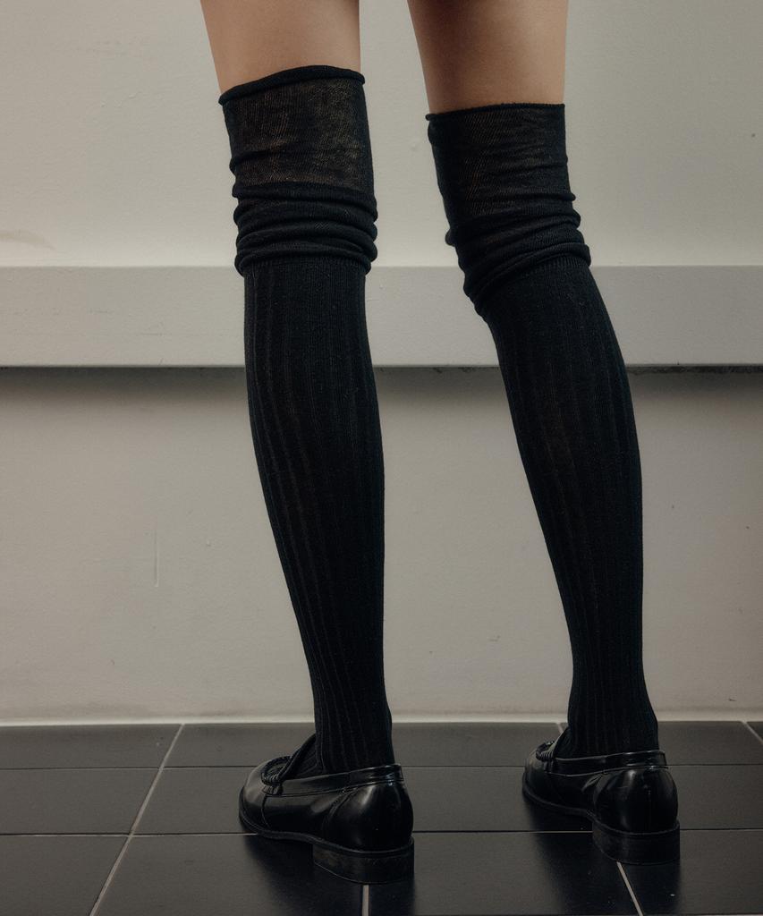 Lugkaeseuteu Soft Over-The-Knee Socks / Soft Over Knee Socks_5Colors