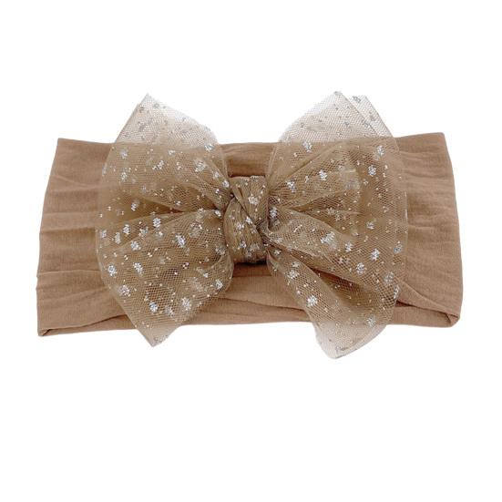 Dětská čelenka do vlasů, atraktivní, pohodlná na nošení, měkká na dotek, letní batolata, dívčí mašle s flitry a síťovanou přízí, dárek k narozeninám