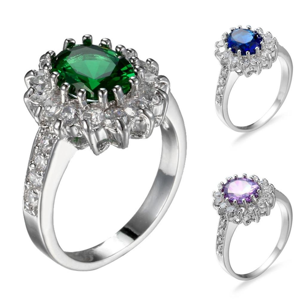 "Emerald Ring: European & American Fashion, Queen & Princess Wedding Jewelry"