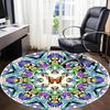 1pc Butterfly Mandala Chair Carpet for Office, , Non-slip carpet, Very suitable for offices, farmhouses,Outdoor carpet yy251120034