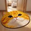 Anti-fouling Cat-Shaped Area Rug Non-Slip Cartoon Carpet Cute Home Decor Carpet  Living Rooms
