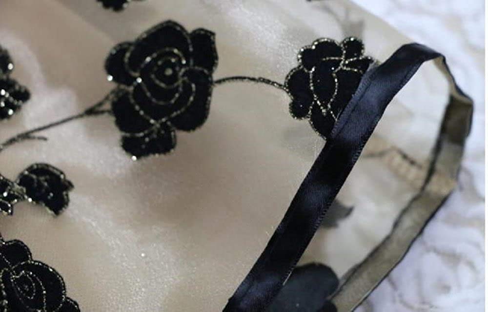 Kaenarie Formal Floral Size Girls' Dress, Chiffon, 110, Black/Gold