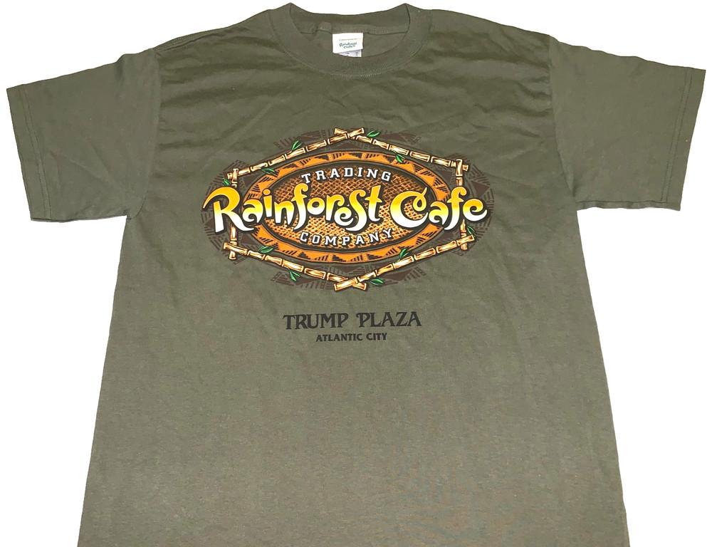 Rare Vintage Rainforest Cafe Donald Trump Plaza Atlantic City T-Shirt New MEDIUM Unisex T-Shirt L