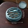 Durable Zinc Alloy Incense Burner Hollow Design Sturdy Fragrance Censer Minimalist Aromatherapy Stove Home Decor