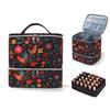 Double Layer Essential Oil Storage Bag 30 Grids Nail Care Kit Bag Makeup Bag  for Nail Lovers