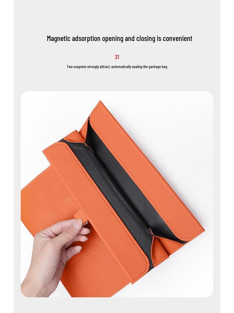 Magnetic Car Seat Back Trash & Storage Bag Organizer