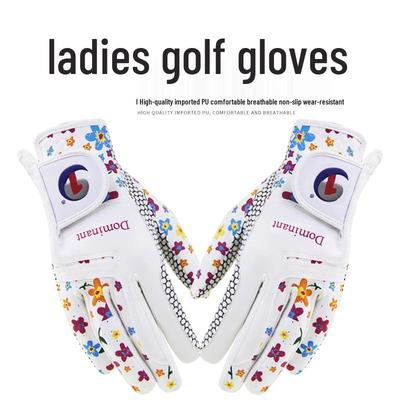 Echte Dominant Damen rutschfeste PU Golfhandschuhe - Links, Rechts oder Beide Hände, Weiches & Zartes Design