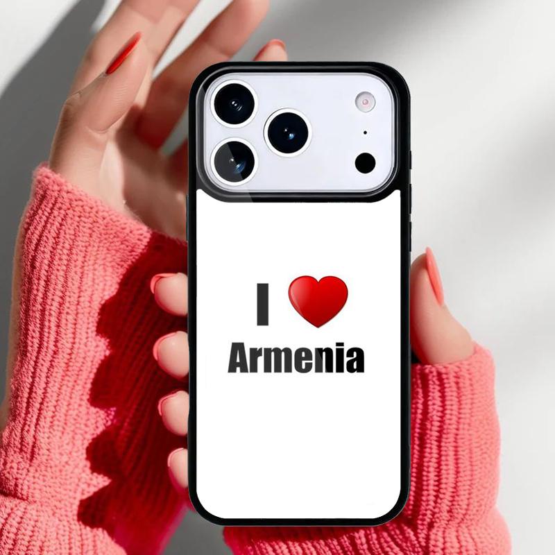 Armenia Russia Flag Coat of Arms Phone Case for iPhone 17 16 15 14 13 Pro Max Back Cover for 12 11 Pro Coque