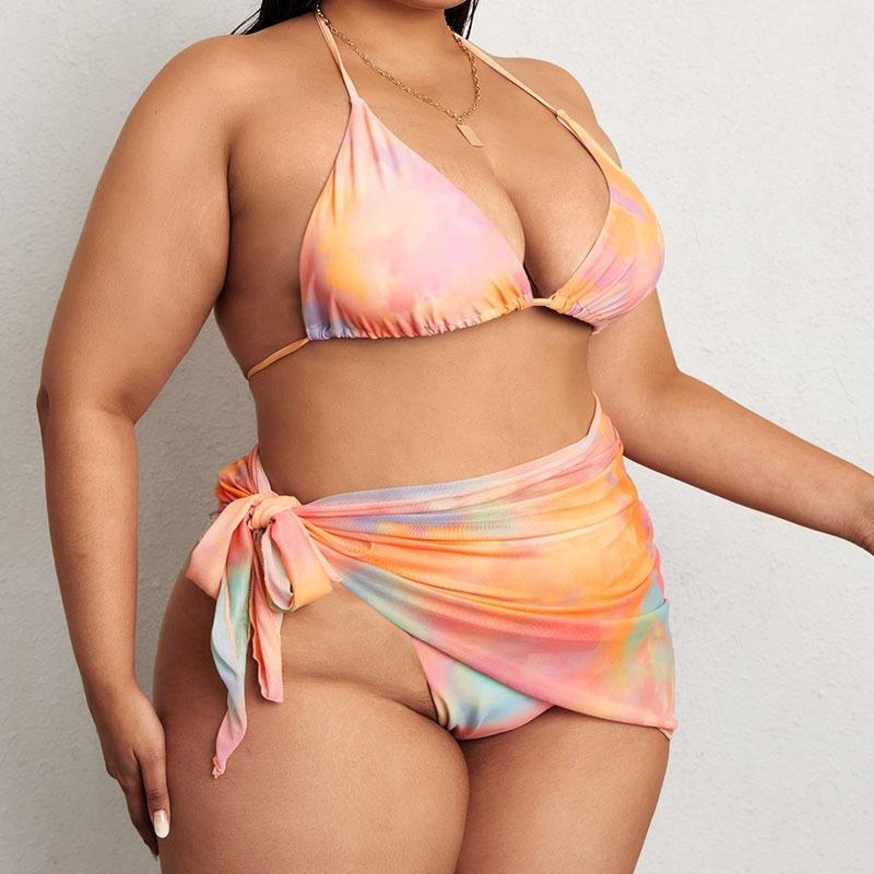 Women High Waisted Sexy Swimsuit Women's Large Size Swimsuit Beach Seaside Swimwear Bikini