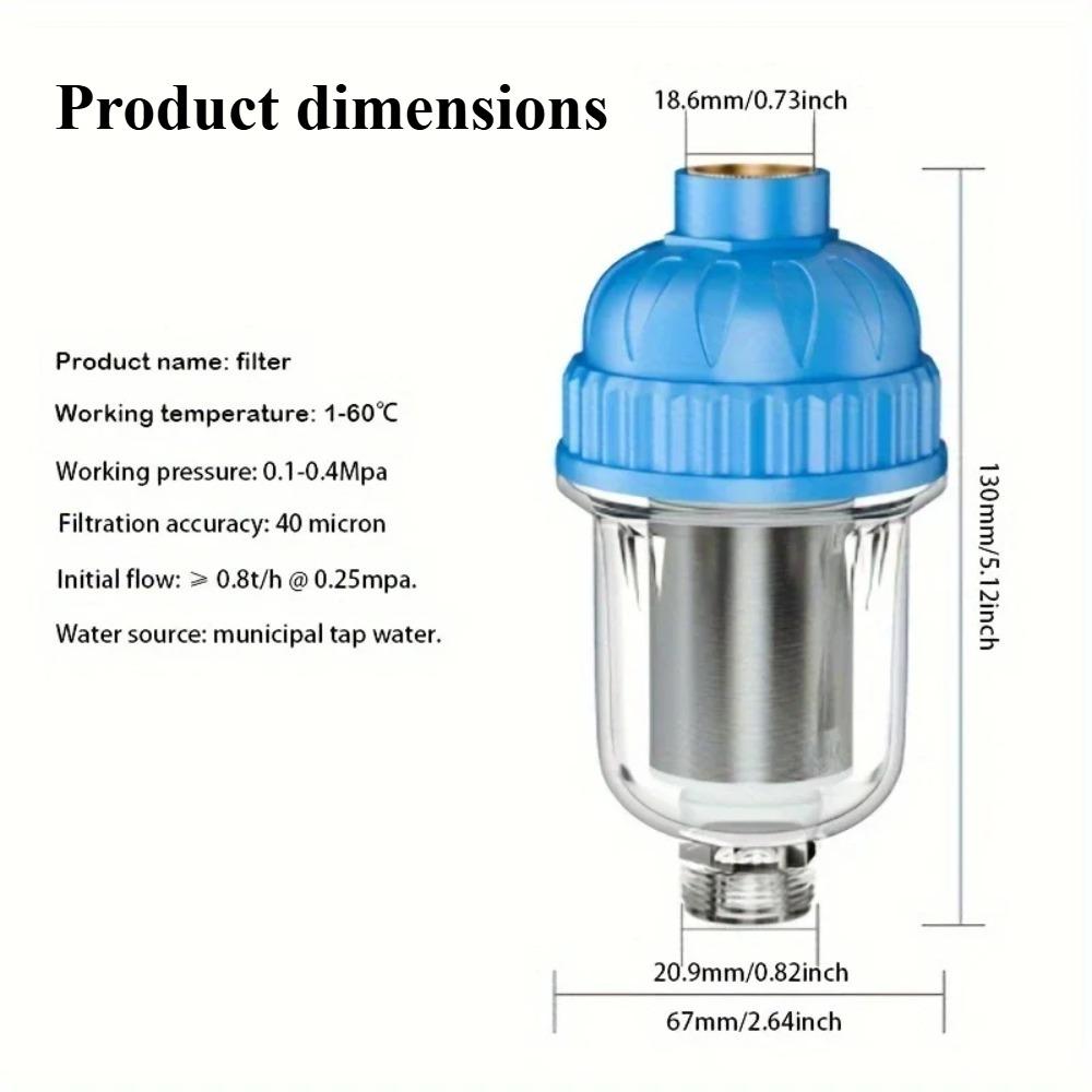 1PC Filter for Washing Machine Shower Stainless Steel Mesh Filter Detachable Washable Filter Element Bathroom Shower Accessories