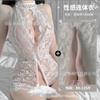 Domila Sexy Underwear Onesie Women's Open File Sexy Pajamas Hollow Hot Long Dress Uniform Temptation Suit