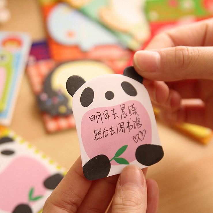 Creative Cartoon Animal Sticky Notes - Reusable & Fun Gifts for Students