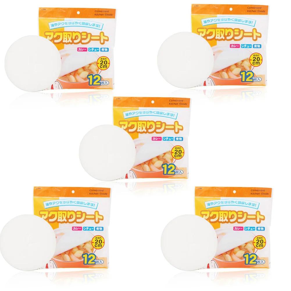 12-60 Pezzi Carta Assorbente per Olio Zuppa Cibo Usa e Getta Carta Filtro Olio Salutare Carta Assorbente Olio Cottura Accessori Cucina