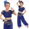 2Pcs/Set Sequins Belly Dance Costumes Professional Beautiful Dance Top Pants Cha Cha Rumba Kids Belly Dance Clothes