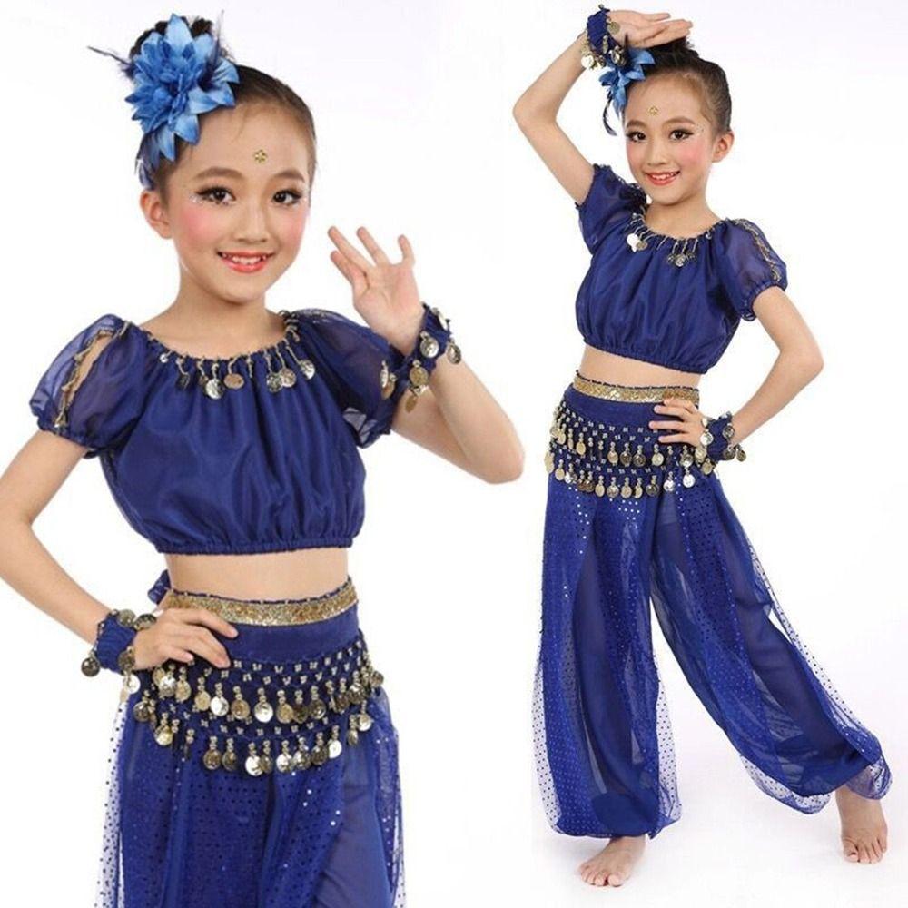 2 Stück/Set Pailletten Bauchtanz Kostüme Elegant Schöne Bauchtanz Kleidung Cha Cha Professionelles Tanz Top Hose Show Kostüme