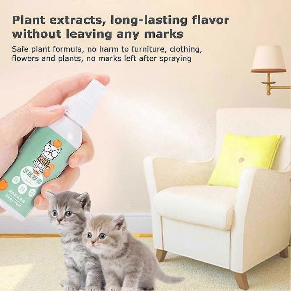 Cat Repellent Spray, Orange Scent, Stop Cats from Scratching & Peeing