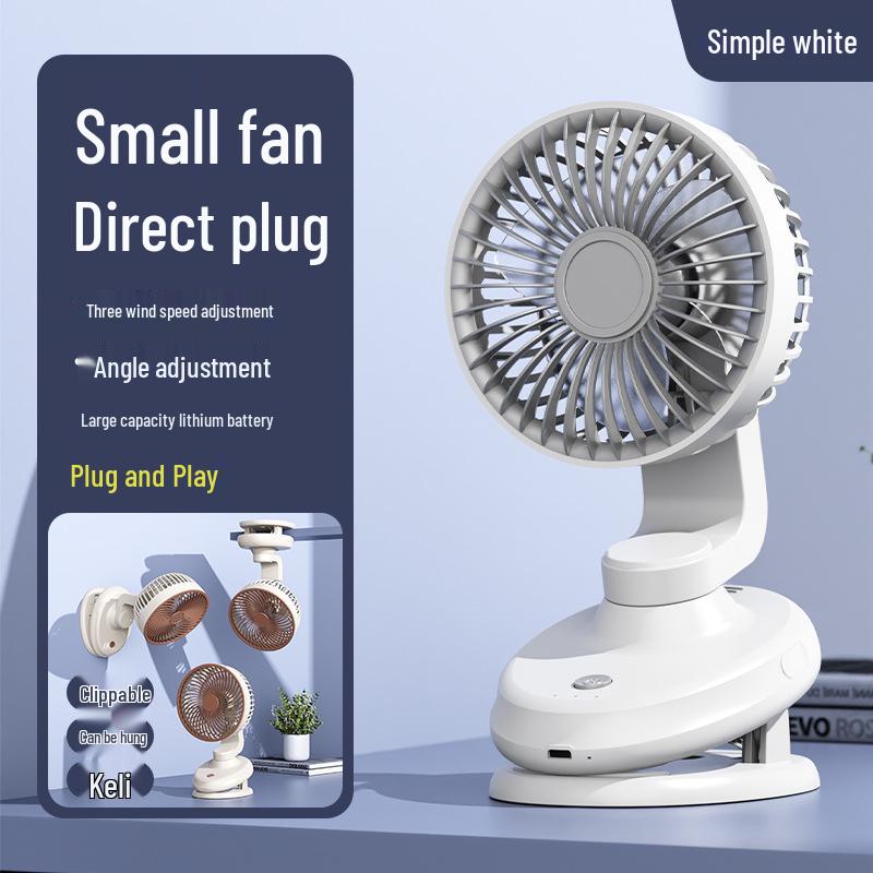USB Rechargeable Portable Mini Table Fan for Dorms and Desks Standard Version