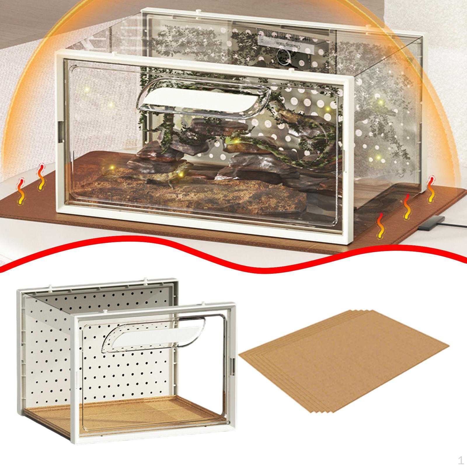 

Террариум для рептилий, клетка, среда обитания для животных, бокс для разведения хомяков Small