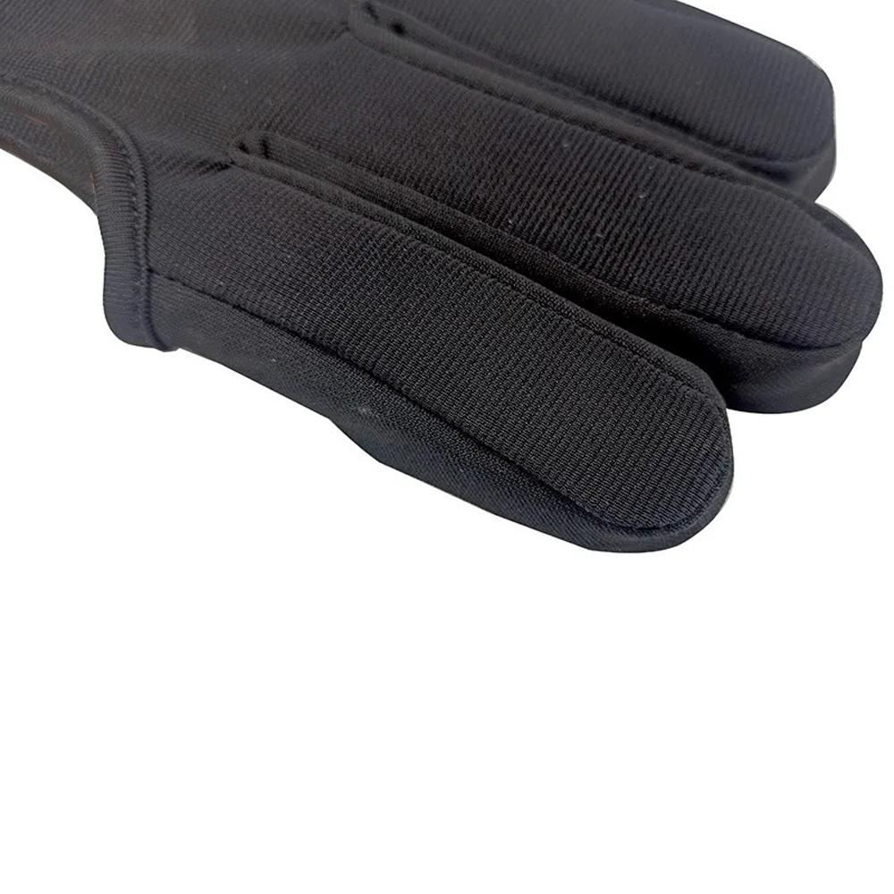 Leather Hunting Gloves 3 Finger Non Slip Breathable Fingertip Protector Guard Glove for Hunting Accessory Finger Safety Gear