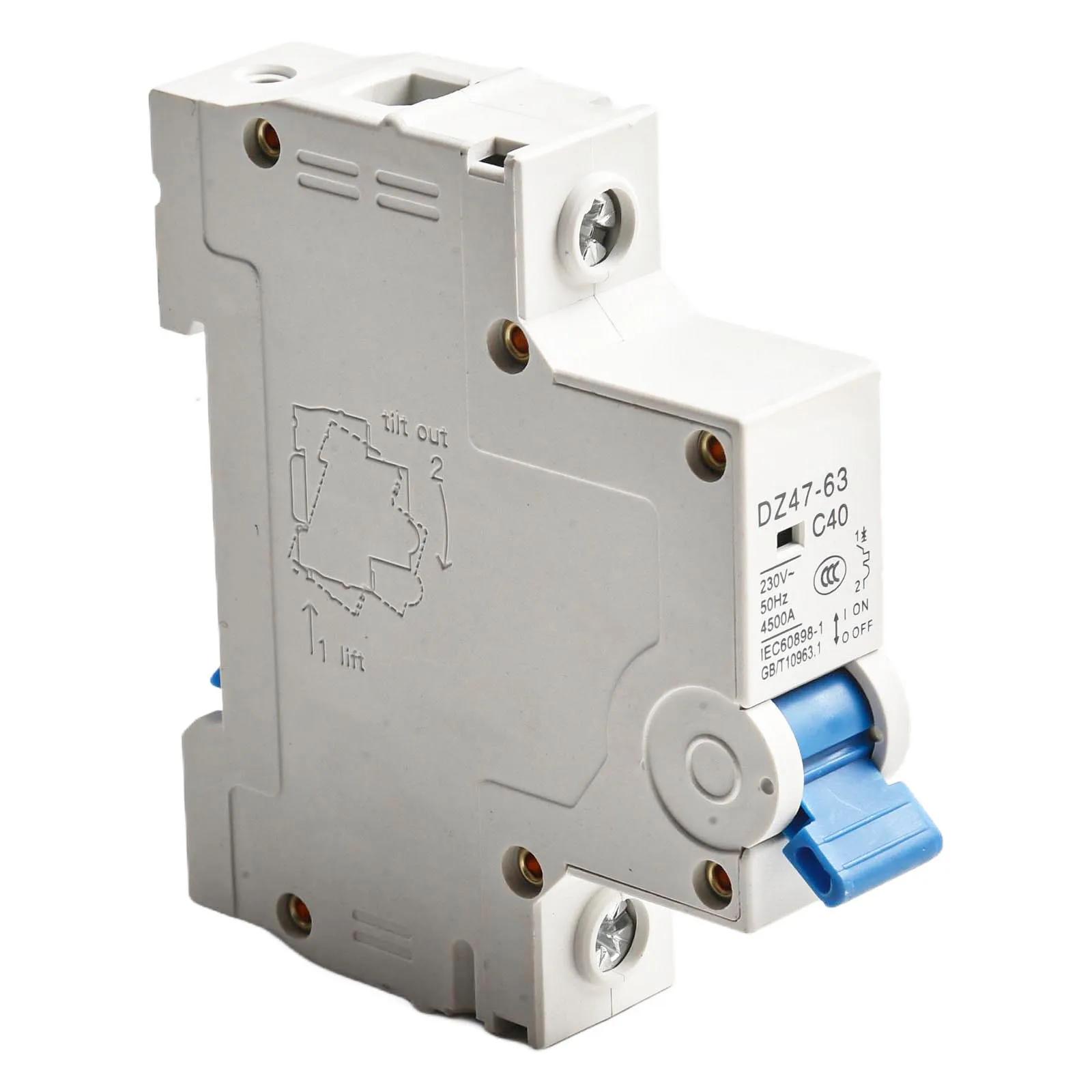 

Miniature Circuit Breaker DZ47-63 1P 40A 230V C Curve Manual Trip With Anti-Rust Terminal And Front Wiring For Combiner Boxes China Mainland