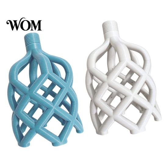 Shower Head Head, 3D Printed Hollow Woven Rainfall Sprayer, Clog-Free Self Cleaning Easy Clean Installation Bathroom Accessory Full Body