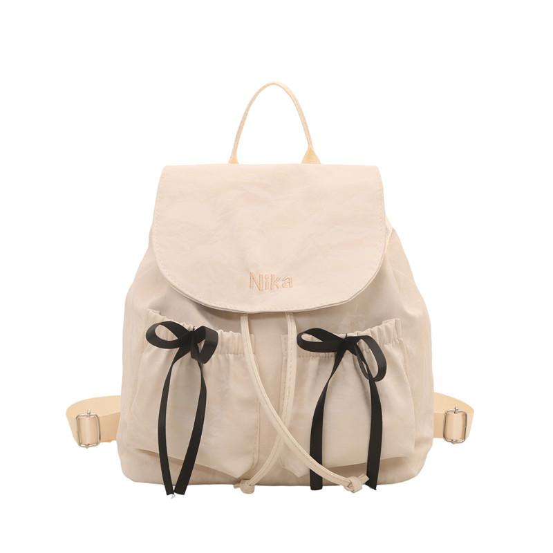 Schoolbagins Trendy Bow Backpack Women's Bag 1011 Summer New Fashionable Sweet Student Class Handbag