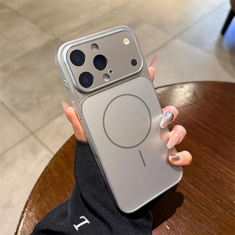 

Seconds Change Magnetic Case for IPhone 17 Air 16 15 14 13 Pro Max 17Pro 17Air 16Pro 15Pro Magsafe Mac Safe Matte PC Hard Cover iPhone 15 Pro Max срібний