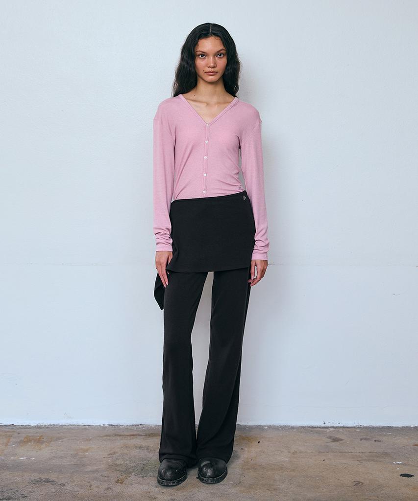 PISCESS [Set] Button Layered Skirt Pants_4 Colors