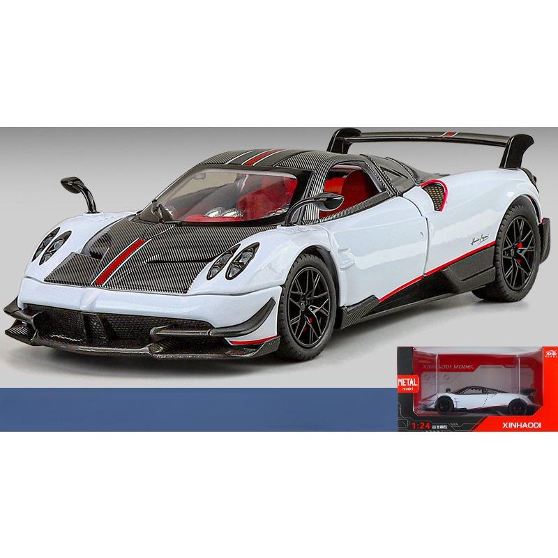 1/24 Pagani Huayra BC литая модель автомобиля игрушечная машинка со звуком и светом 1/24-Size:19*9*5cm белый