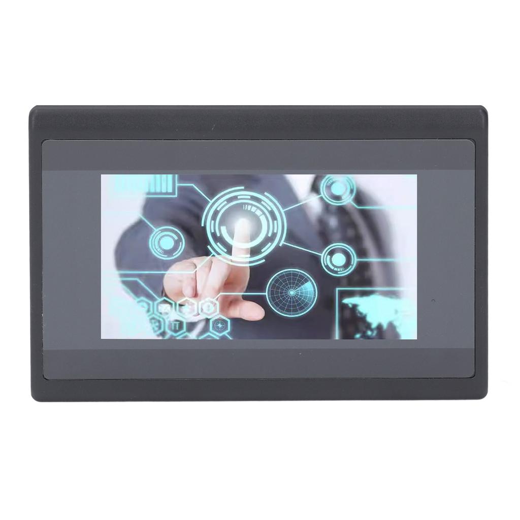 HMI PLC Touch Screen with 2 Way K Type Thermocouple Relay Output DC24V 12 In 10 Out 4.3 Inch LCD Scr